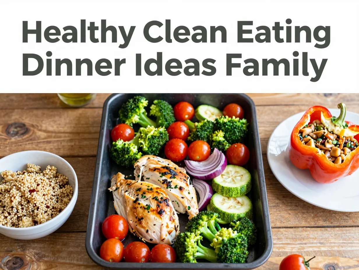 Healthy clean eating dinner ideas family