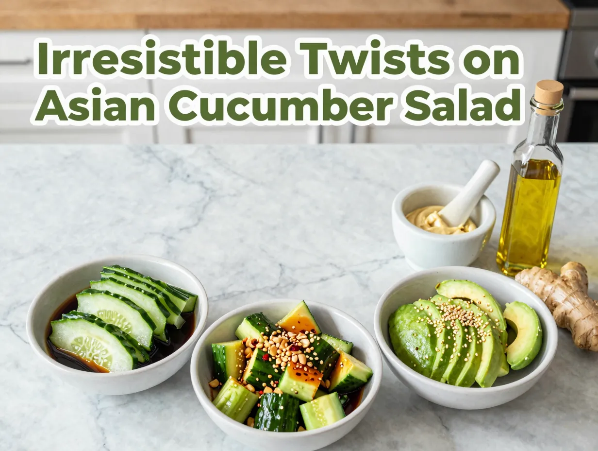 Irresistible twists on asian cucumber salad