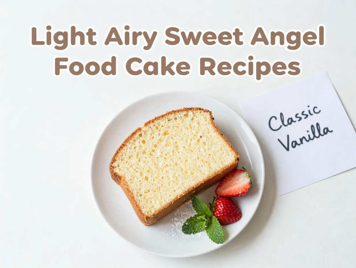 Light airy sweet angel food cake recipes