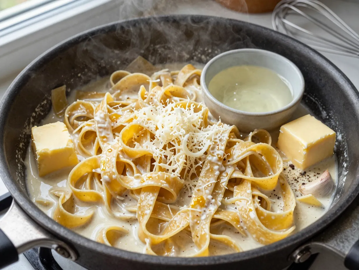 Classic fettuccine alfredo