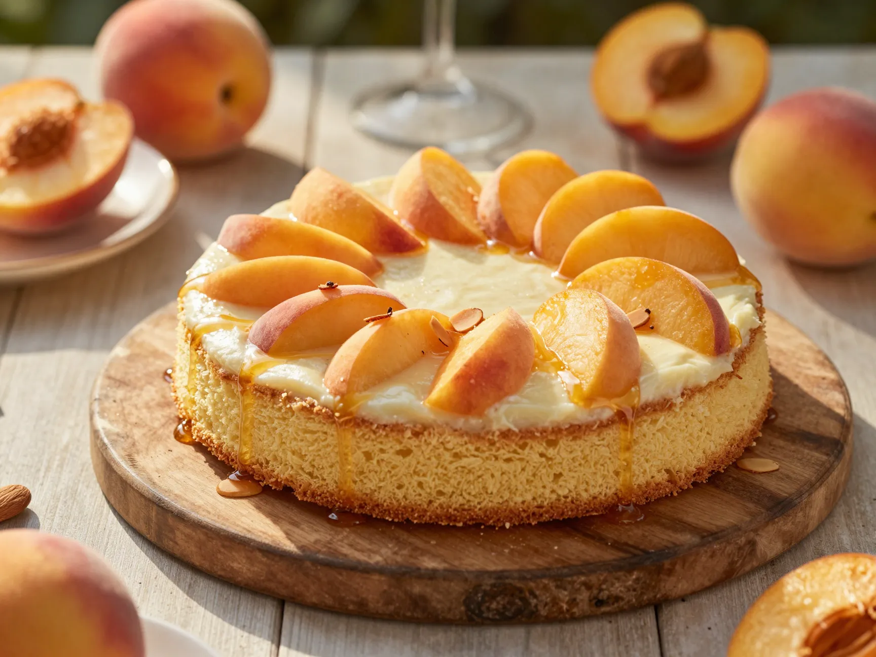 Almond vanilla angel food cake