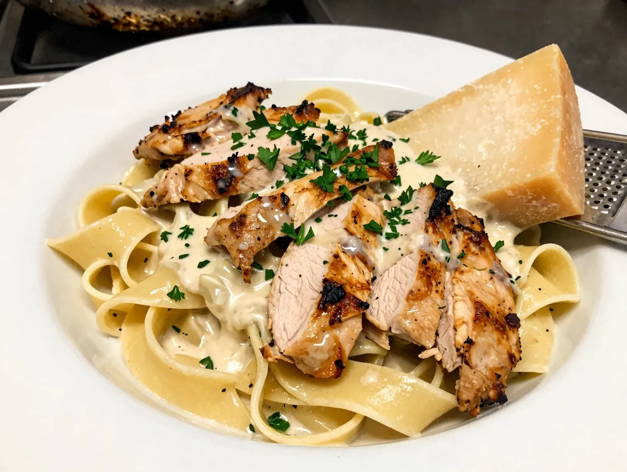 Chicken alfredo pasta