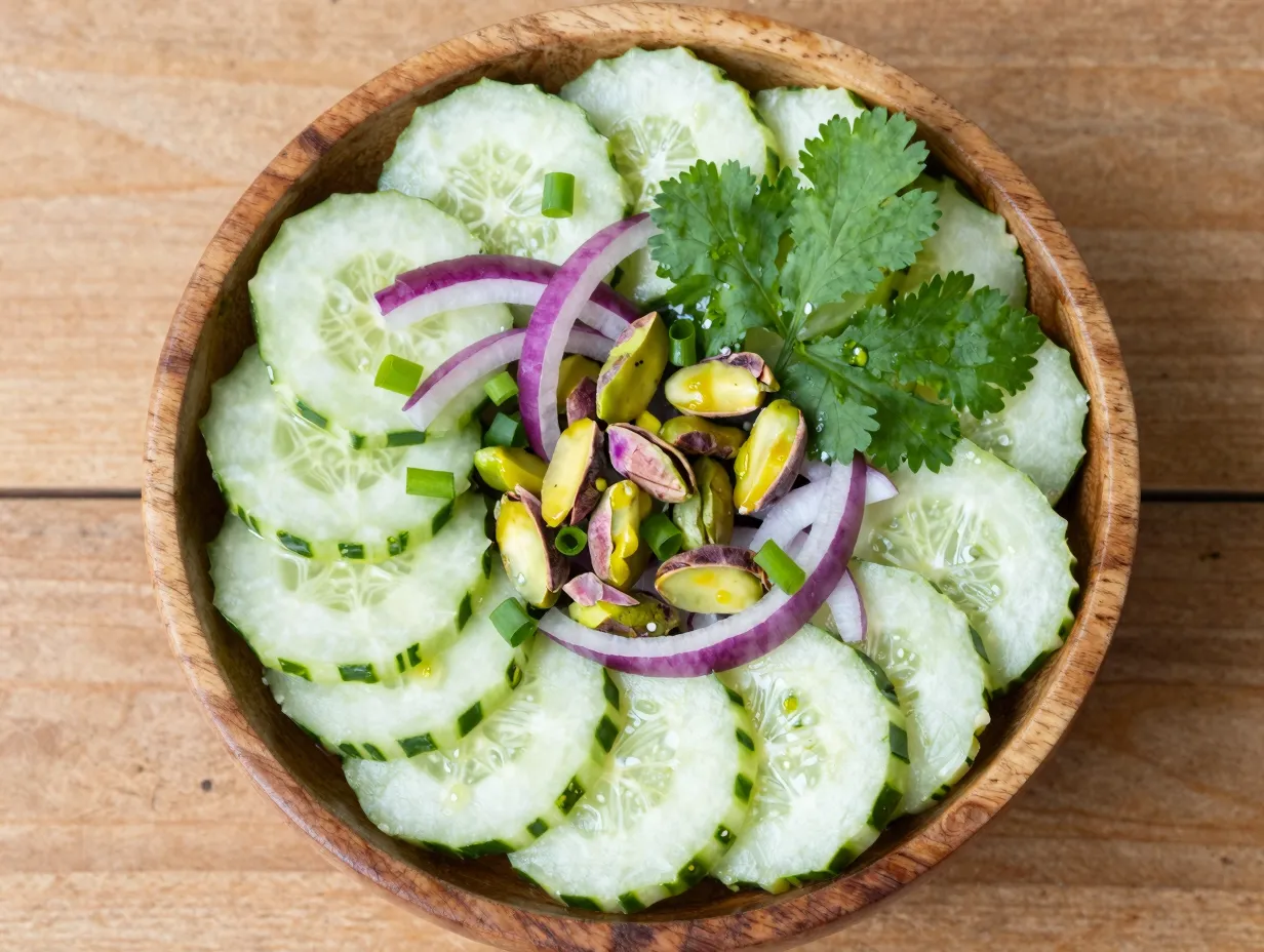 Pistachio and cilantro crunch