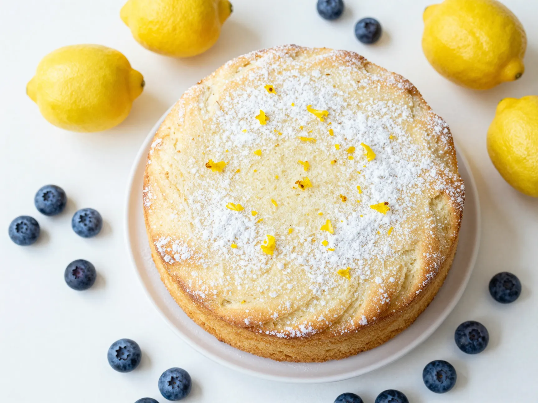 Lemon angel food cake