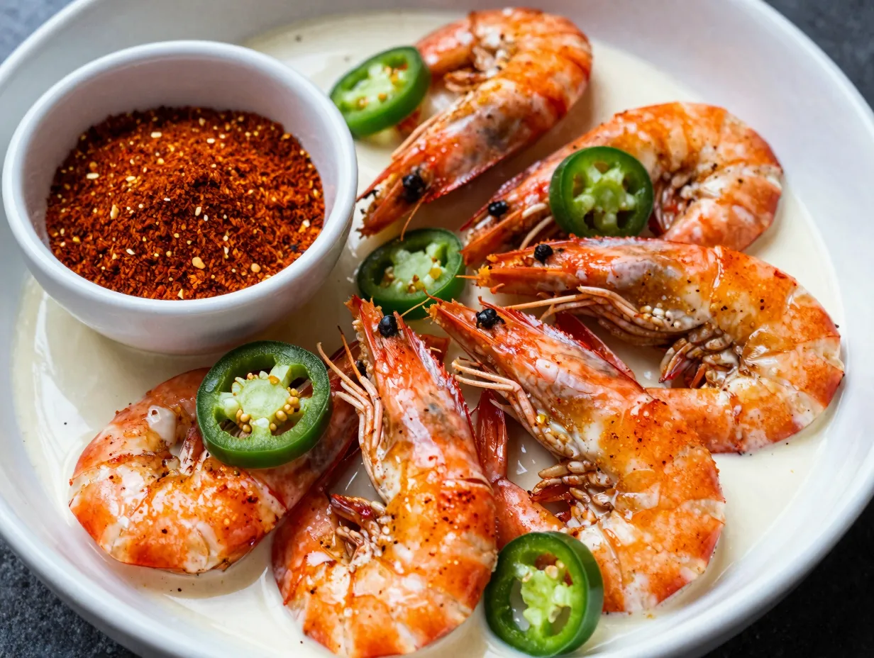Spicy cajun shrimp alfredo