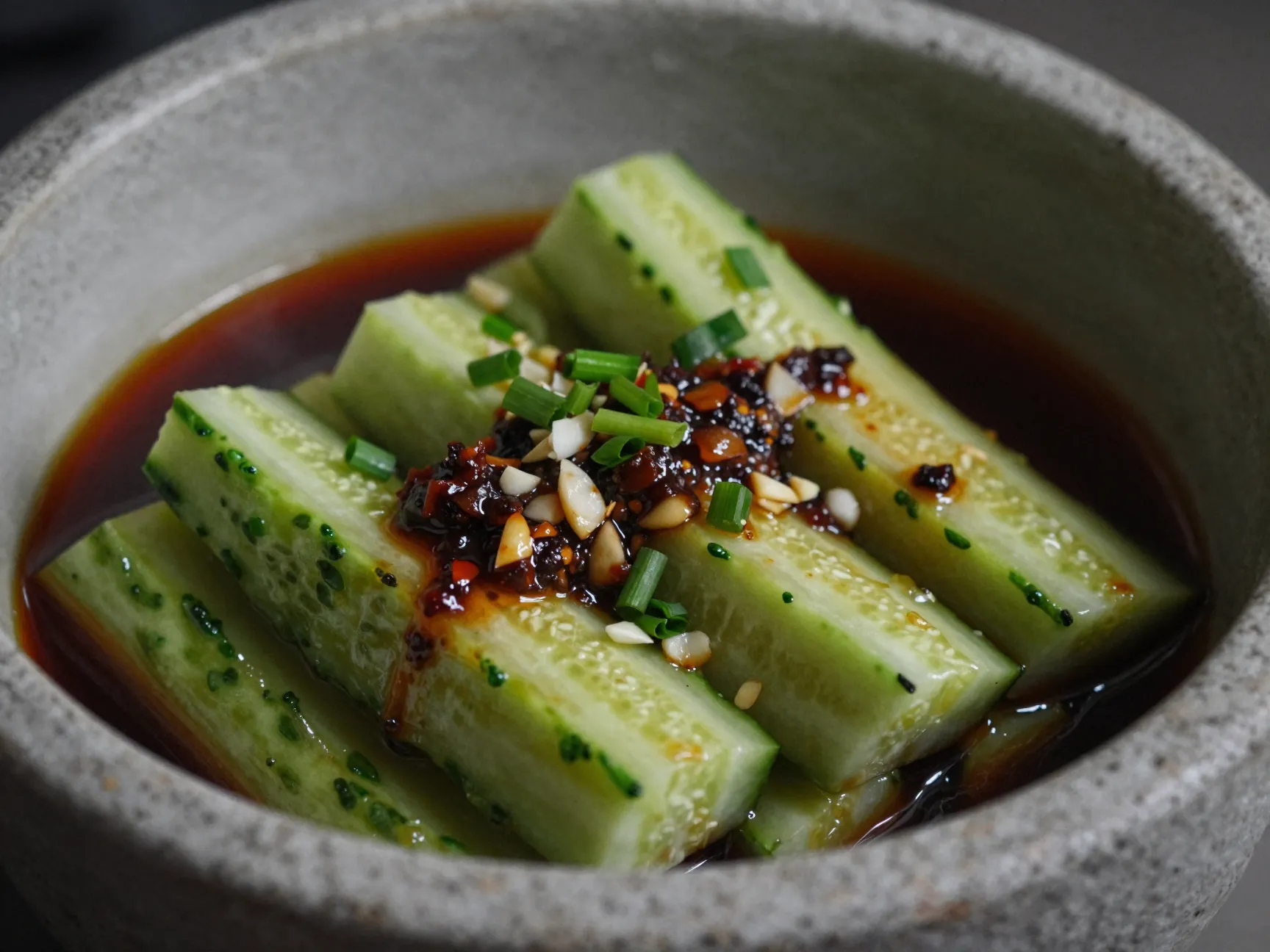 Garlic chives and chili paste depth