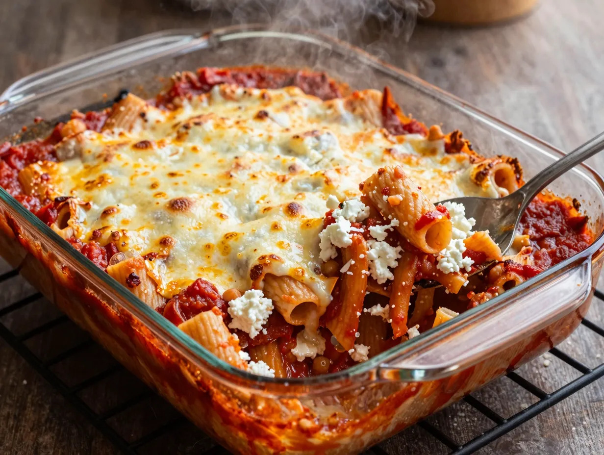 Healthy baked ziti
