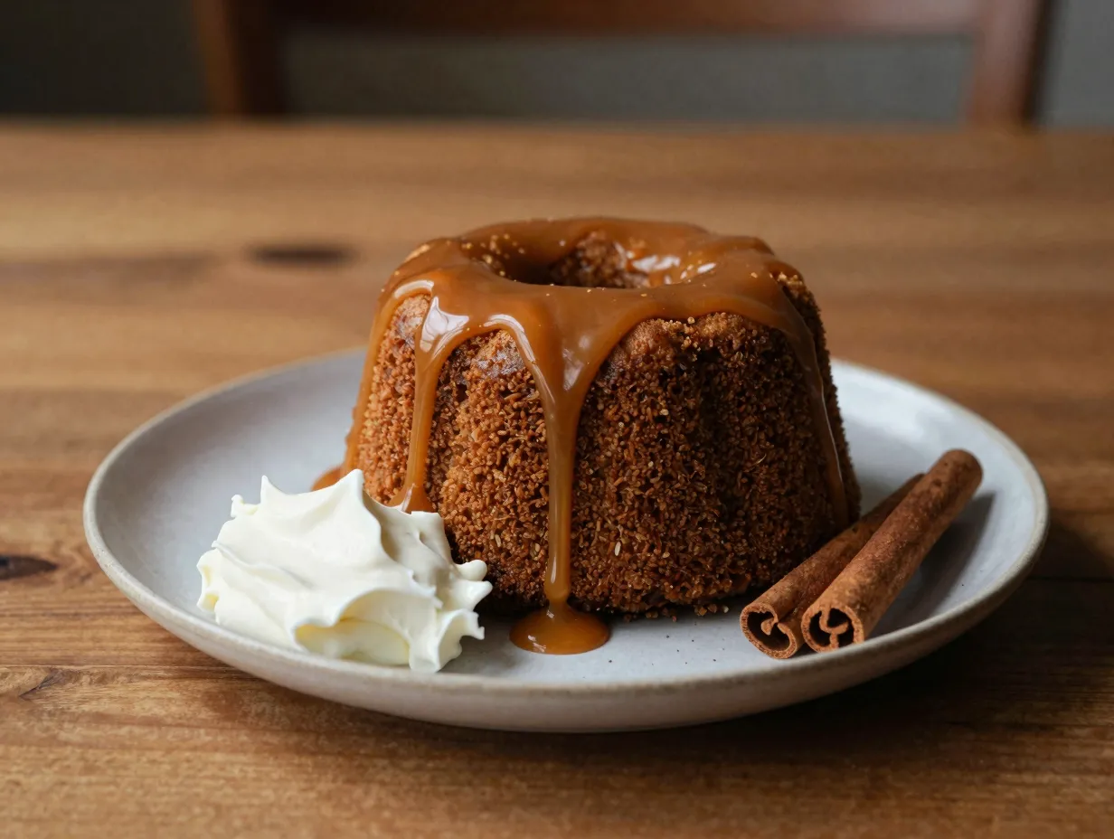 Brown sugar and cinnamon angel food cake