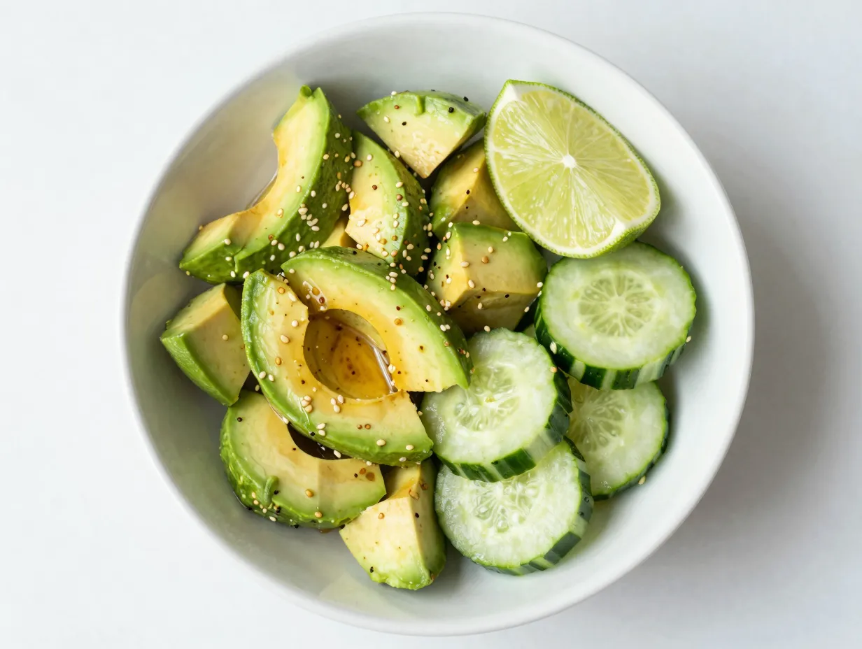 Avocado addition for creamy contrast