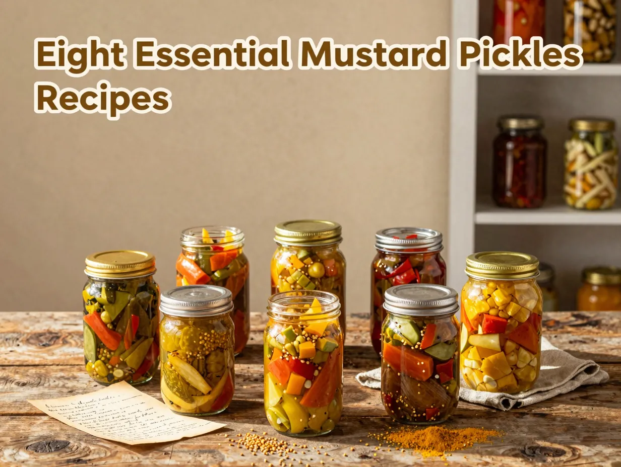 Eight essential mustard pickles recipes