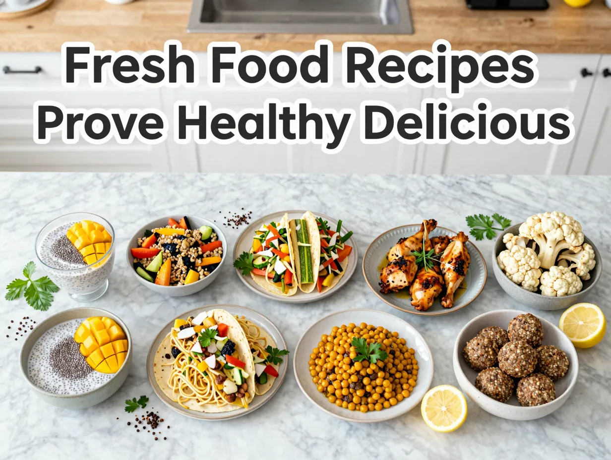 Fresh food recipes prove healthy delicious