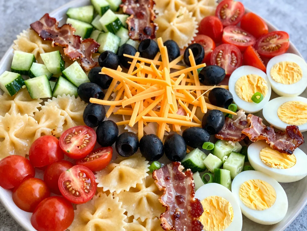 Loaded bacon ranch pasta salad
