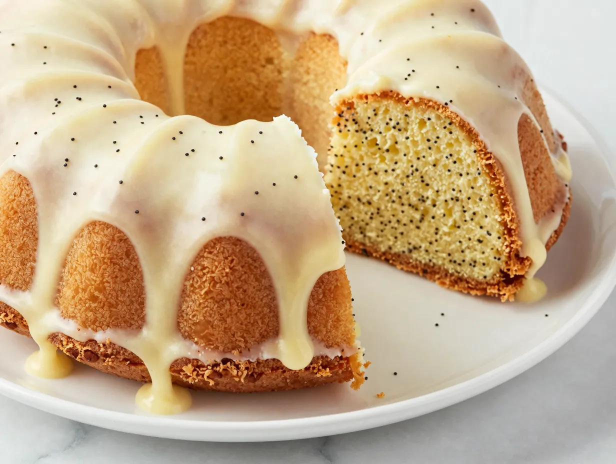 4 lemon poppy seed bundt cake