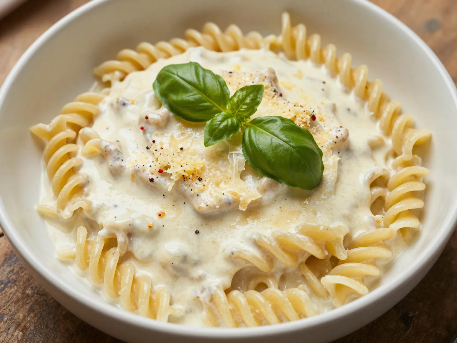 Creamy parmesan garlic angel hair pasta