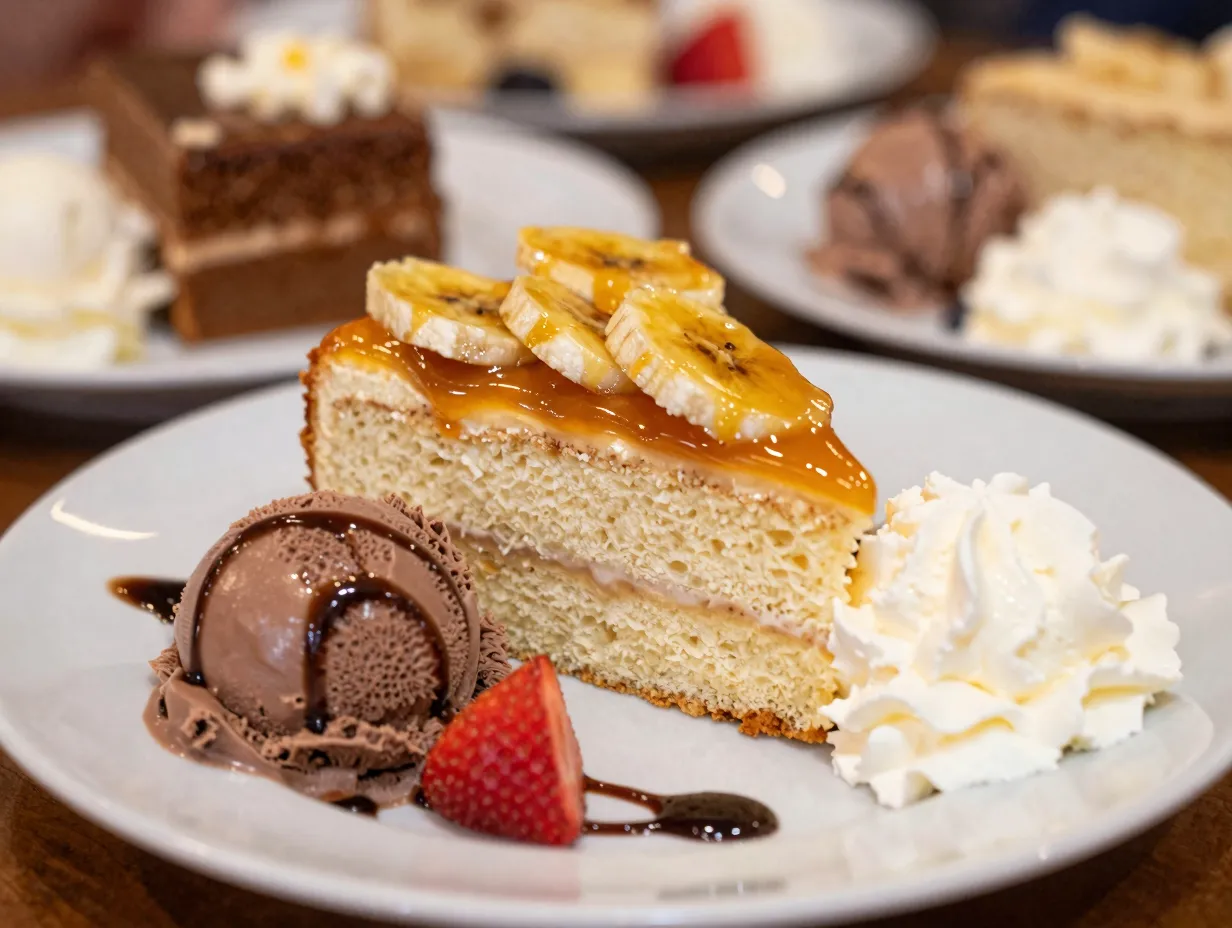 The upside down banana split cake