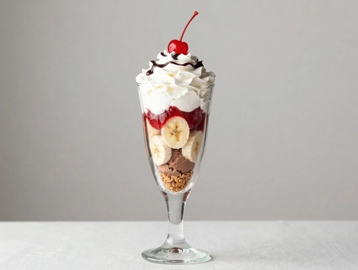 The banana split parfait