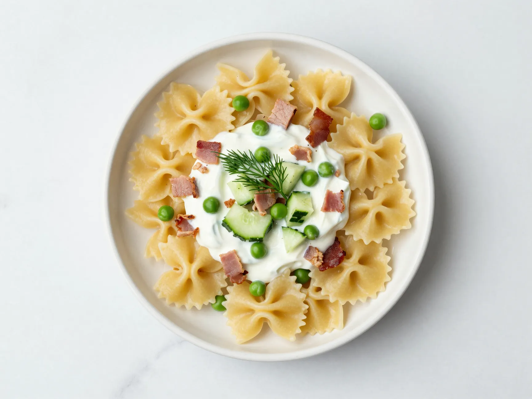 Lighter greek yogurt bacon ranch pasta salad