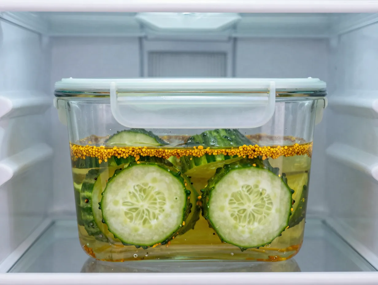 No canning refrigerator mustard pickles