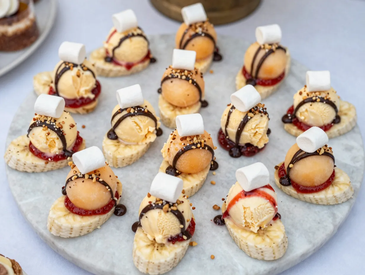 The banana split bites