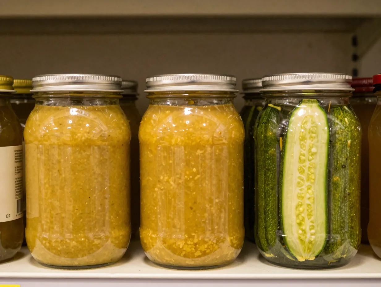 Old fashioned zucchini mustard pickles