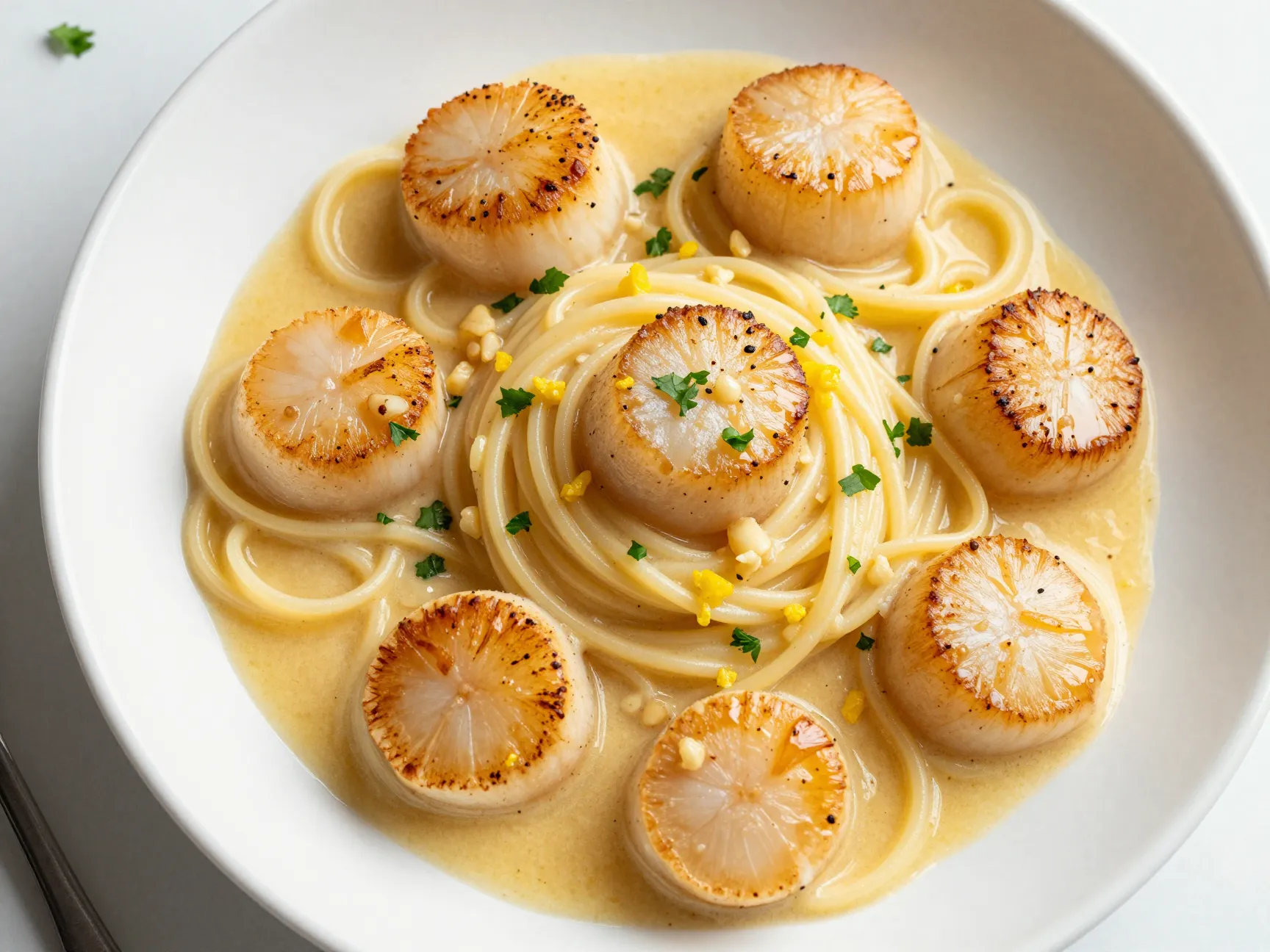 Quick lemon garlic angel hair pasta