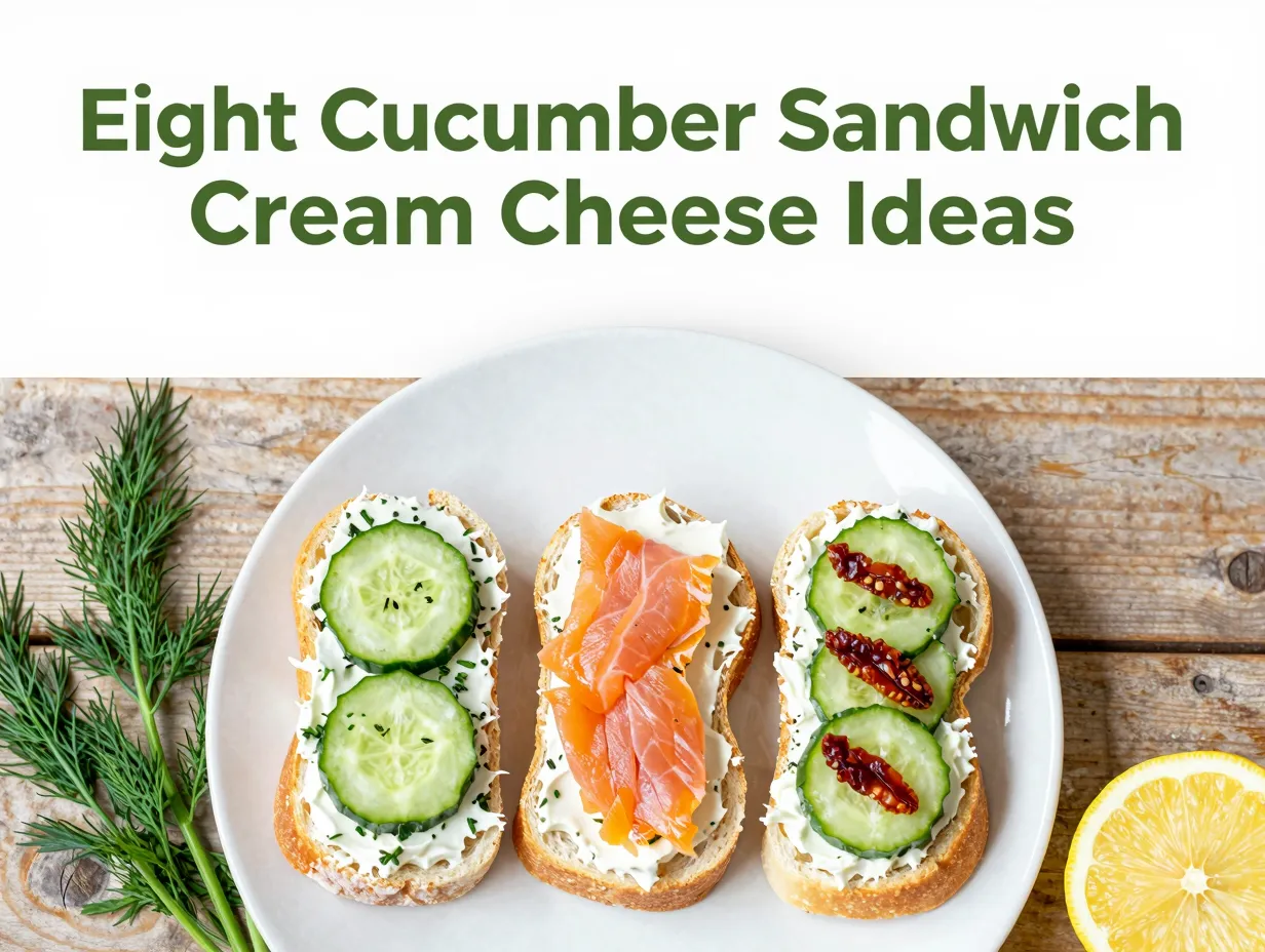 Eight cucumber sandwich cream cheese ideas