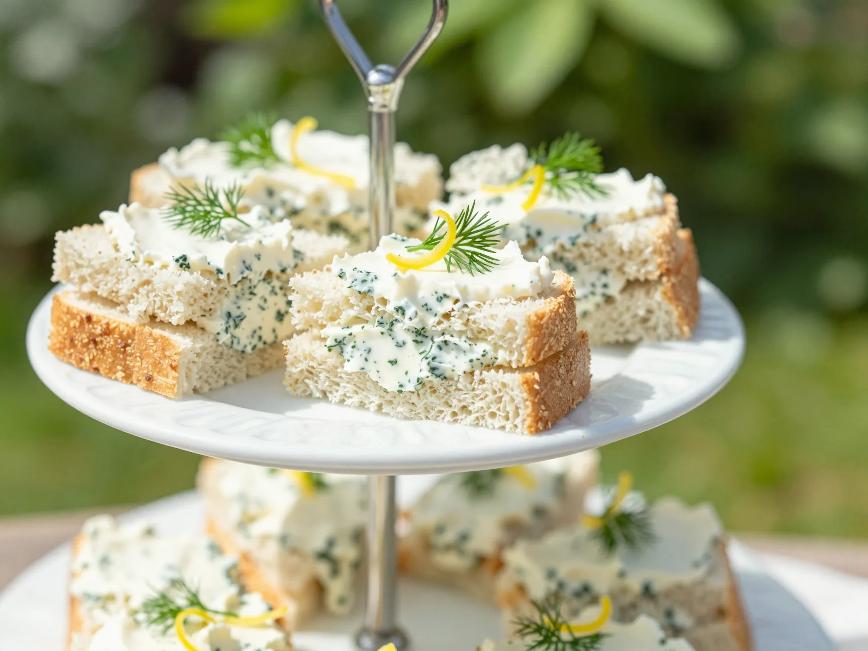 Lemon herb cream cheese spread