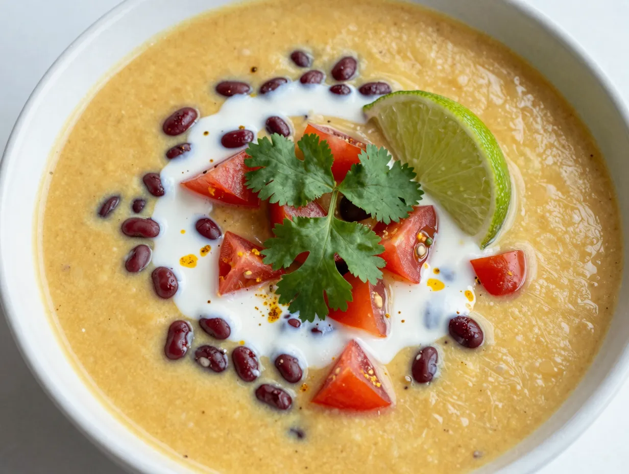 Coconut curry lentil soup