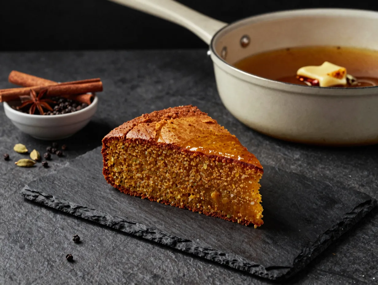 Spiced brown butter carrot cake