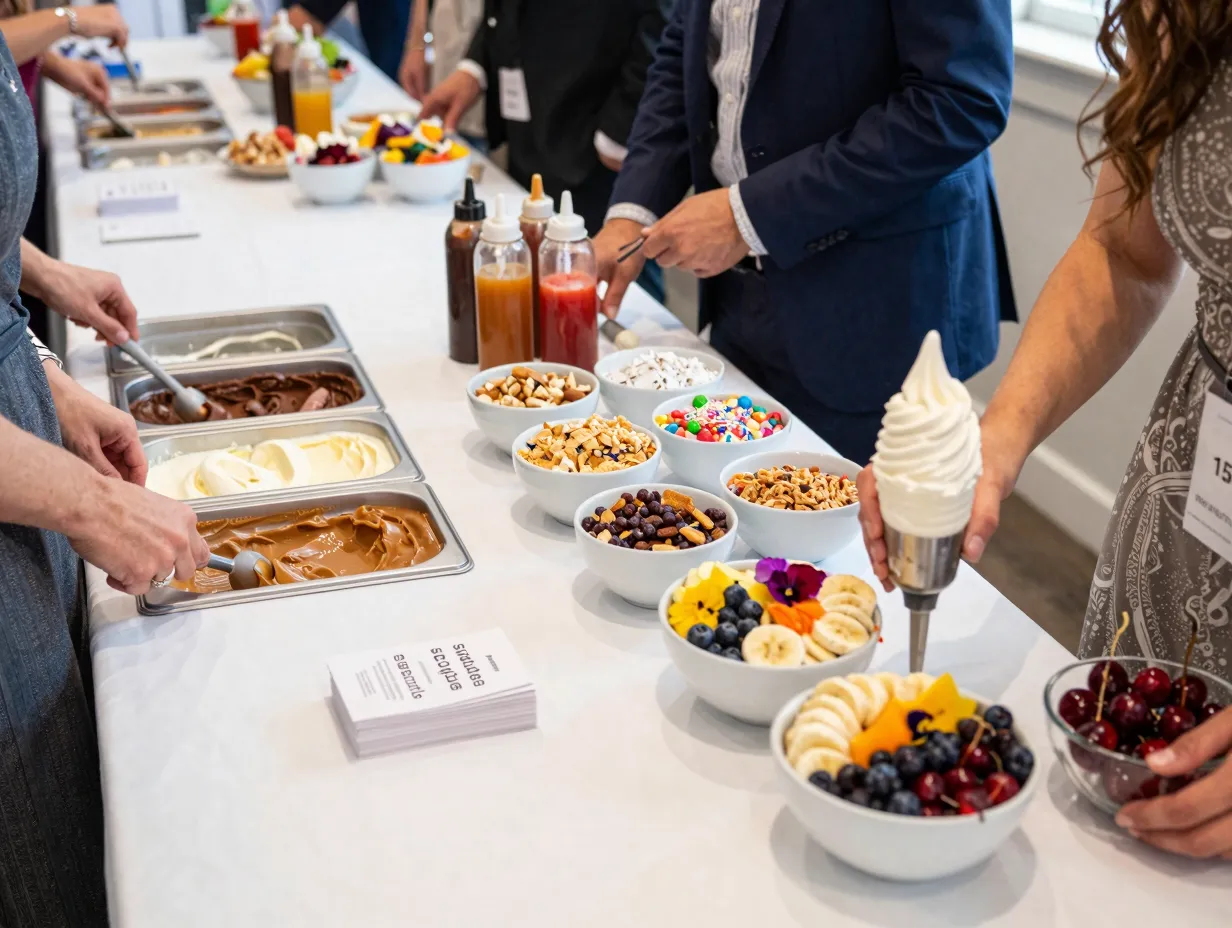 The diy build your own sundae bar