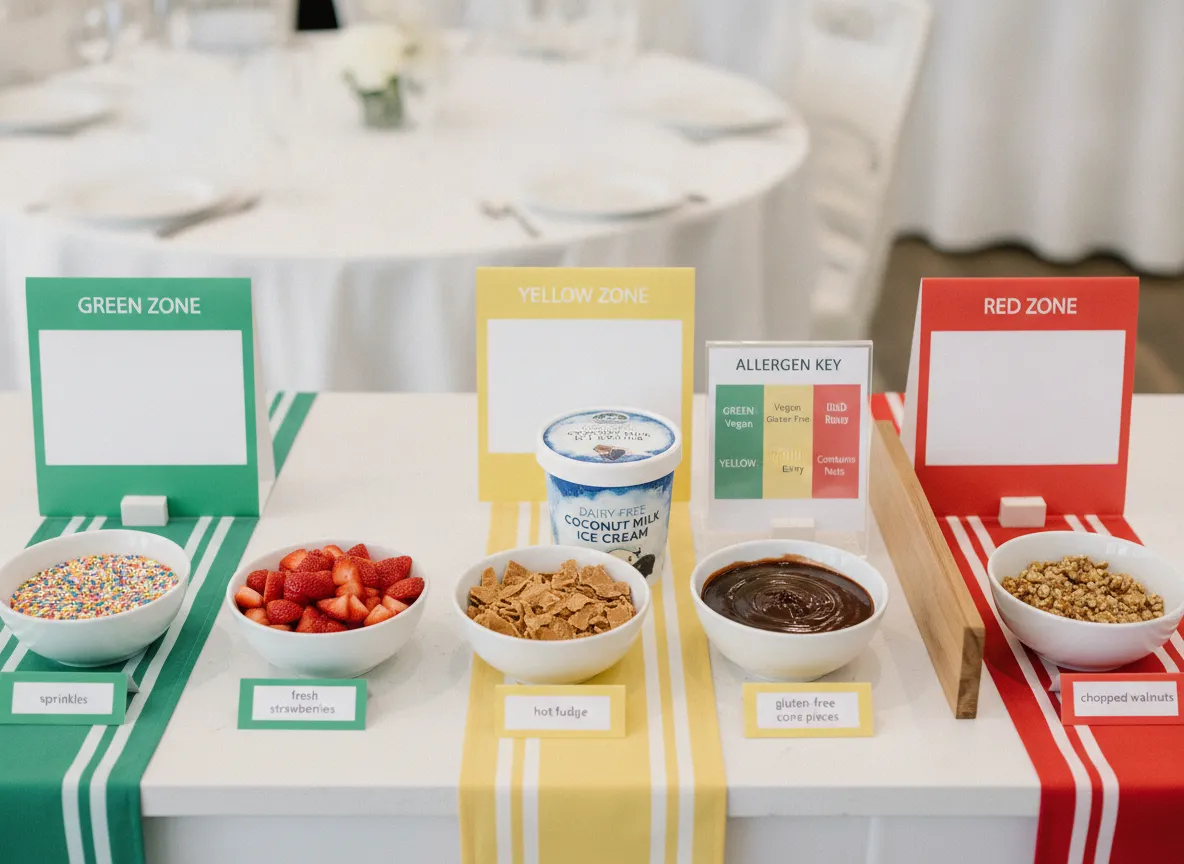 The allergy friendly inclusive sundae bar