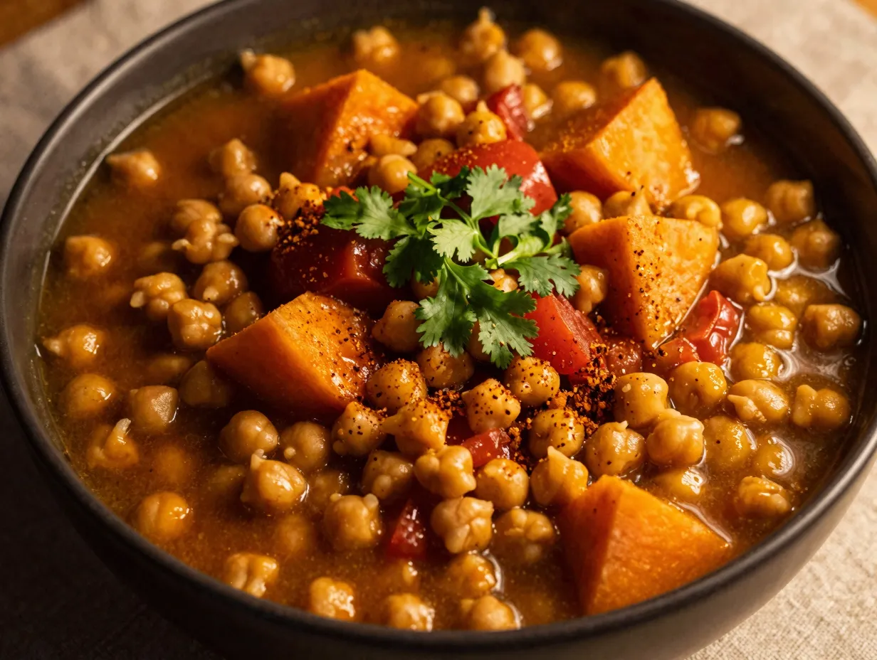 Moroccan chickpea stew
