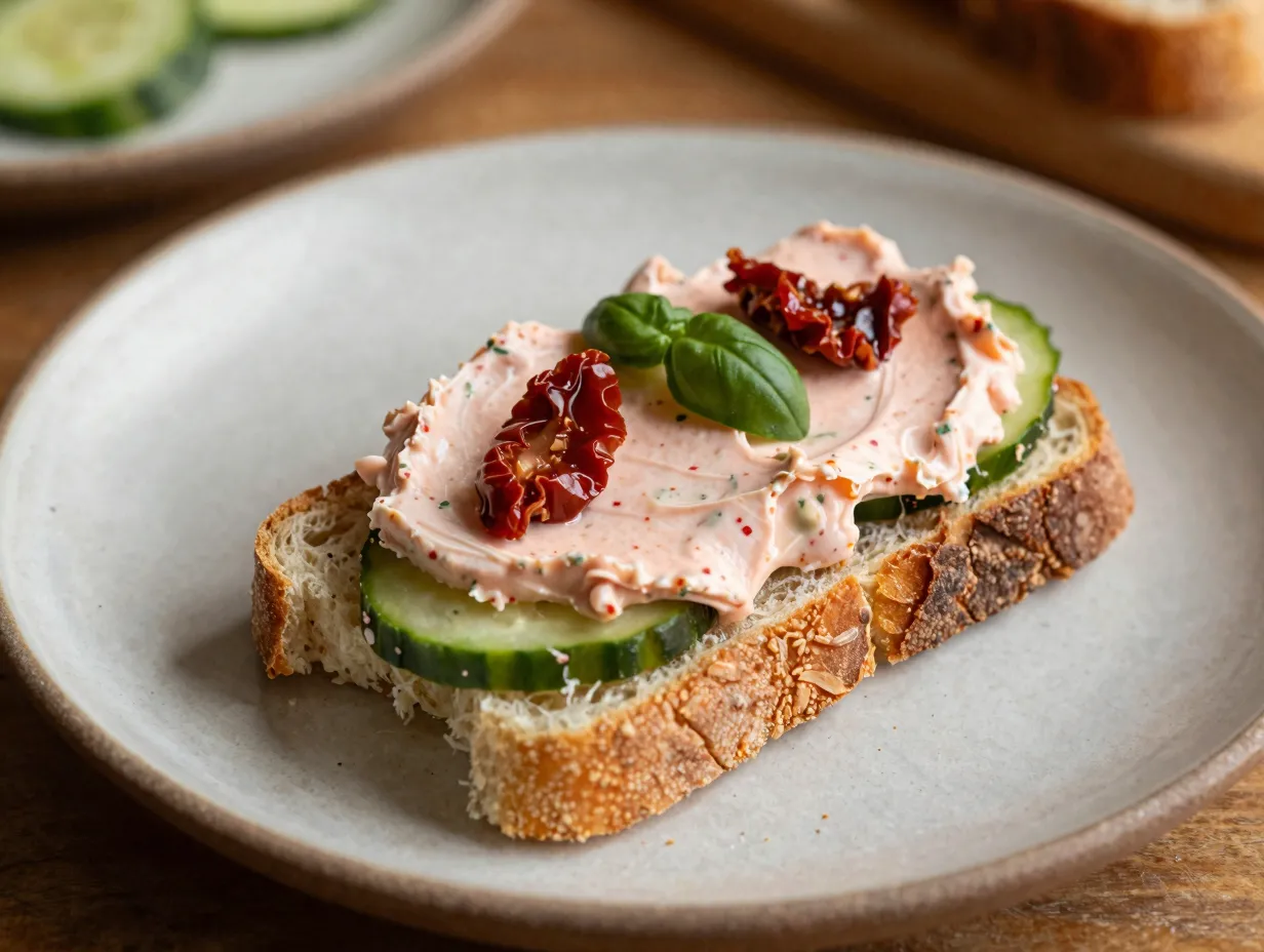 Sun dried tomato and basil cream cheese spread