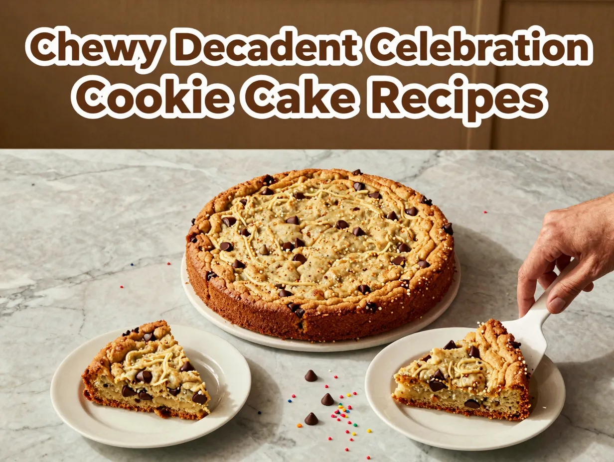 Chewy decadent celebration cookie cake recipes