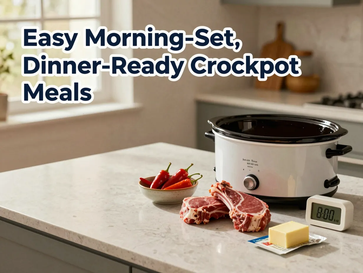 Easy morning set dinner ready crockpot meals