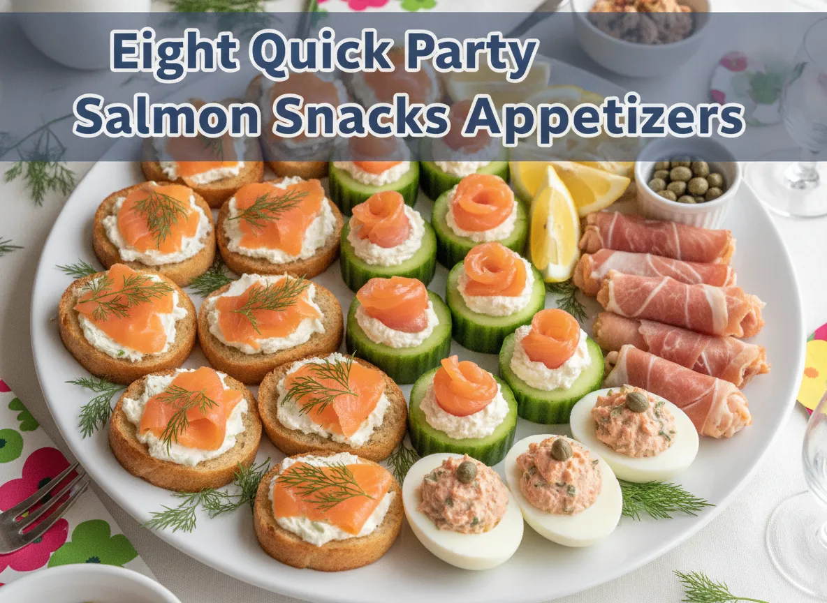 Eight quick party salmon snacks appetizers
