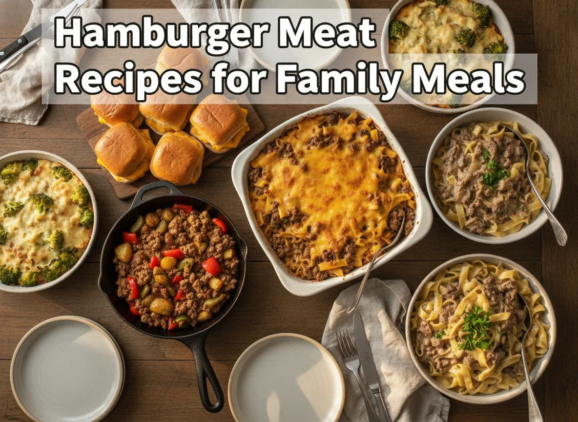 Hamburger meat recipes for family meals