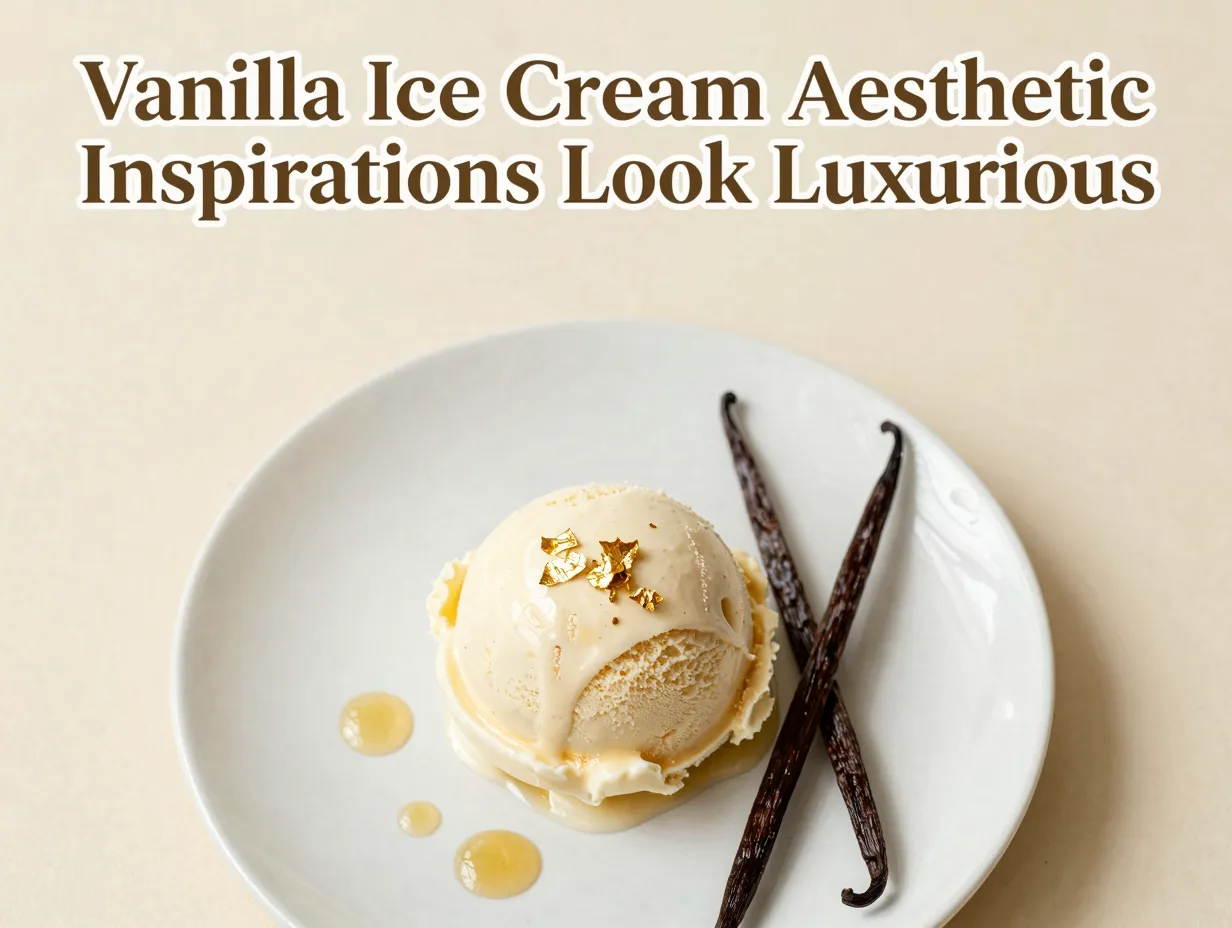Vanilla ice cream aesthetic inspirations look luxurious