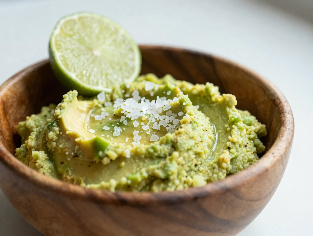 Two ingredient minimalist guacamole