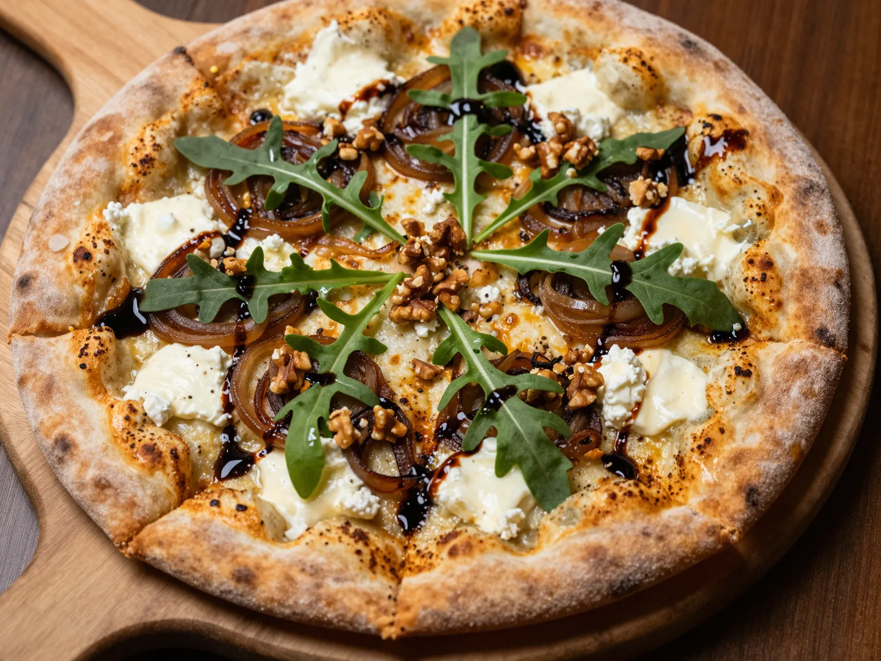 Goat cheese pizza