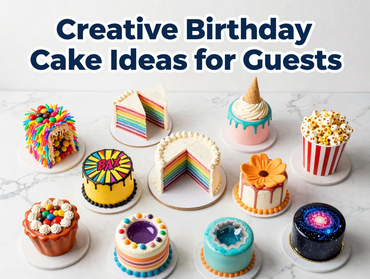 Creative birthday cake ideas for guests
