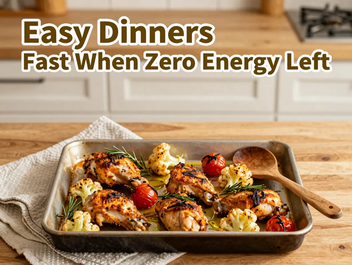 Easy dinners fast when zero energy left