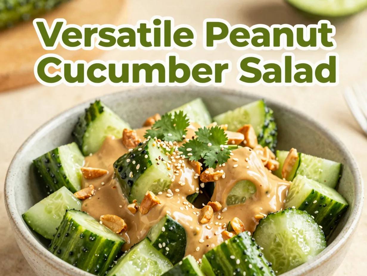 Versatile peanut cucumber salad