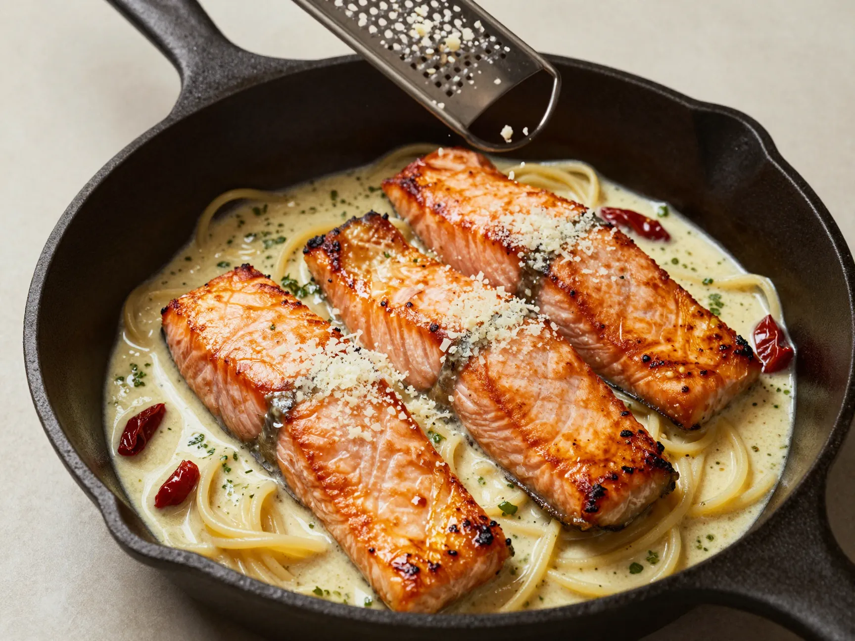 The classic skillet marry me salmon
