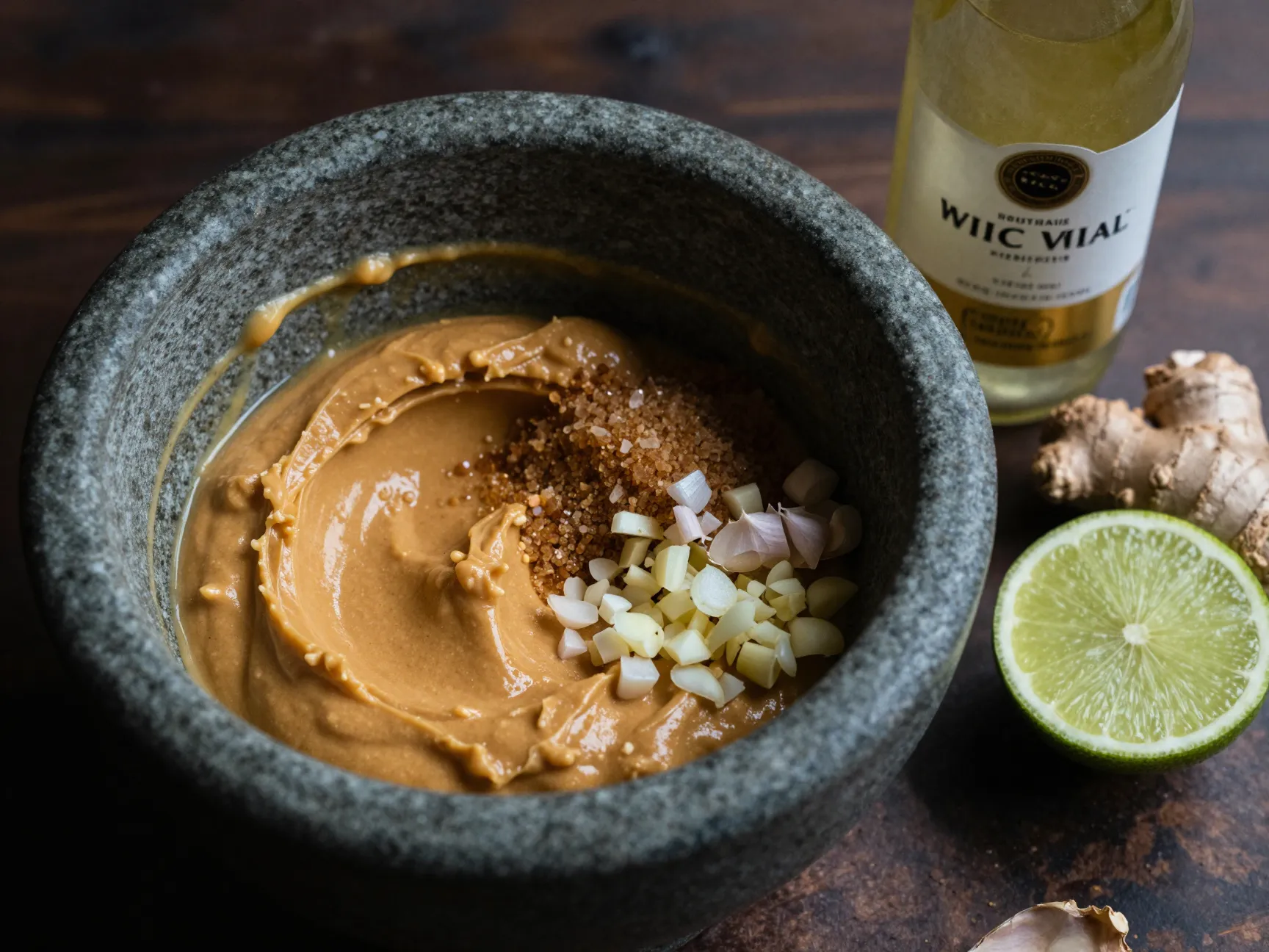 Brown sugar ginger peanut sauce