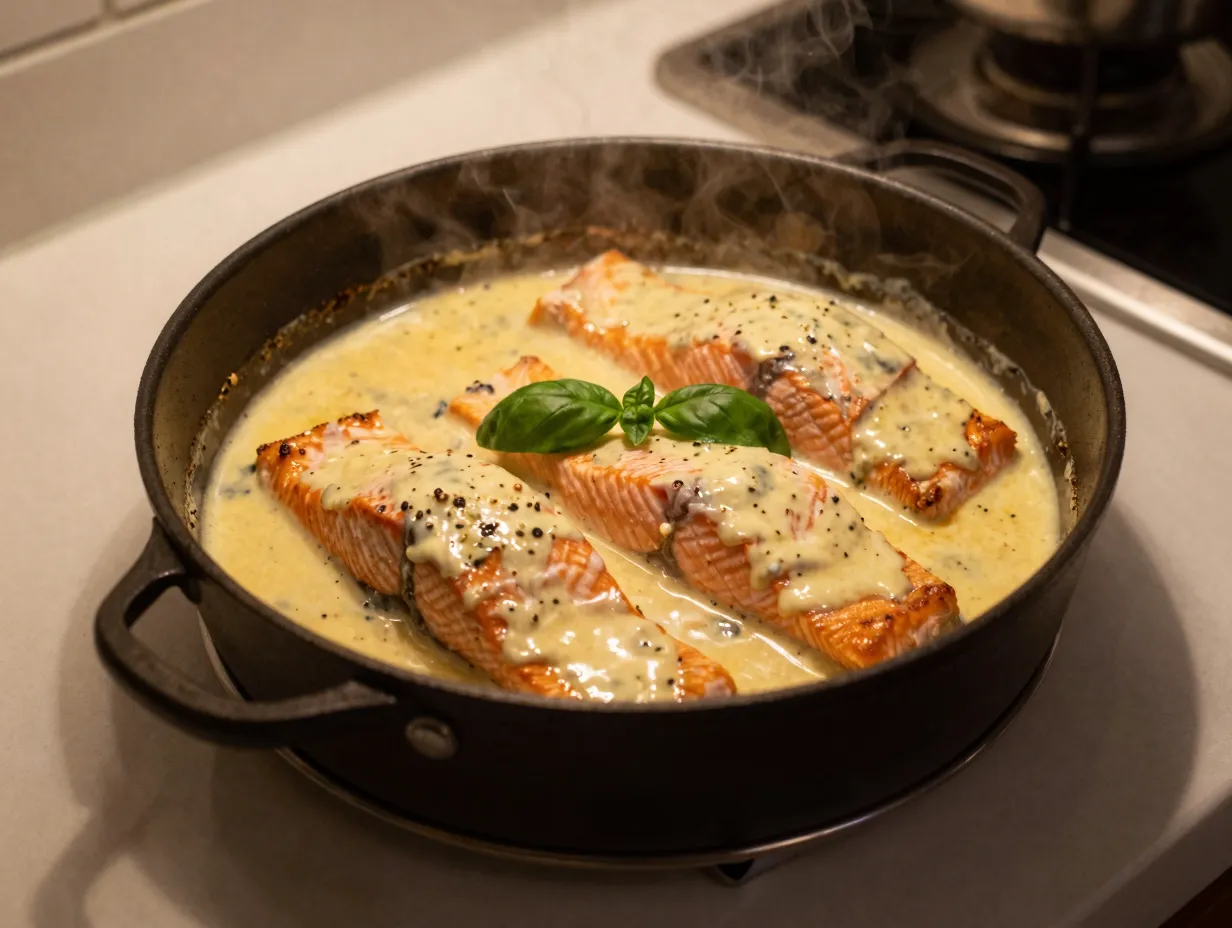 Baked marry me salmon for a hands off dinner