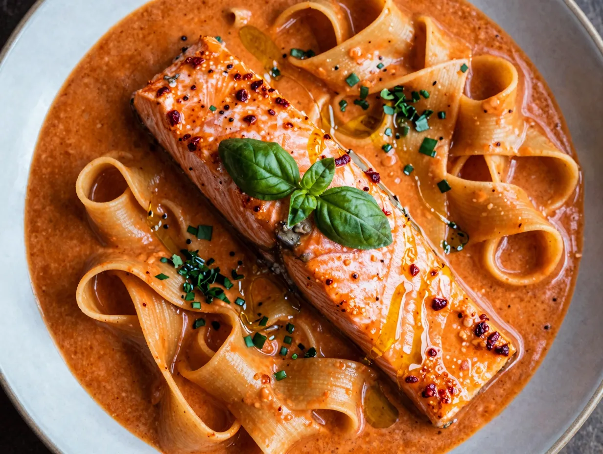 Spicy calabrian chili marry me salmon