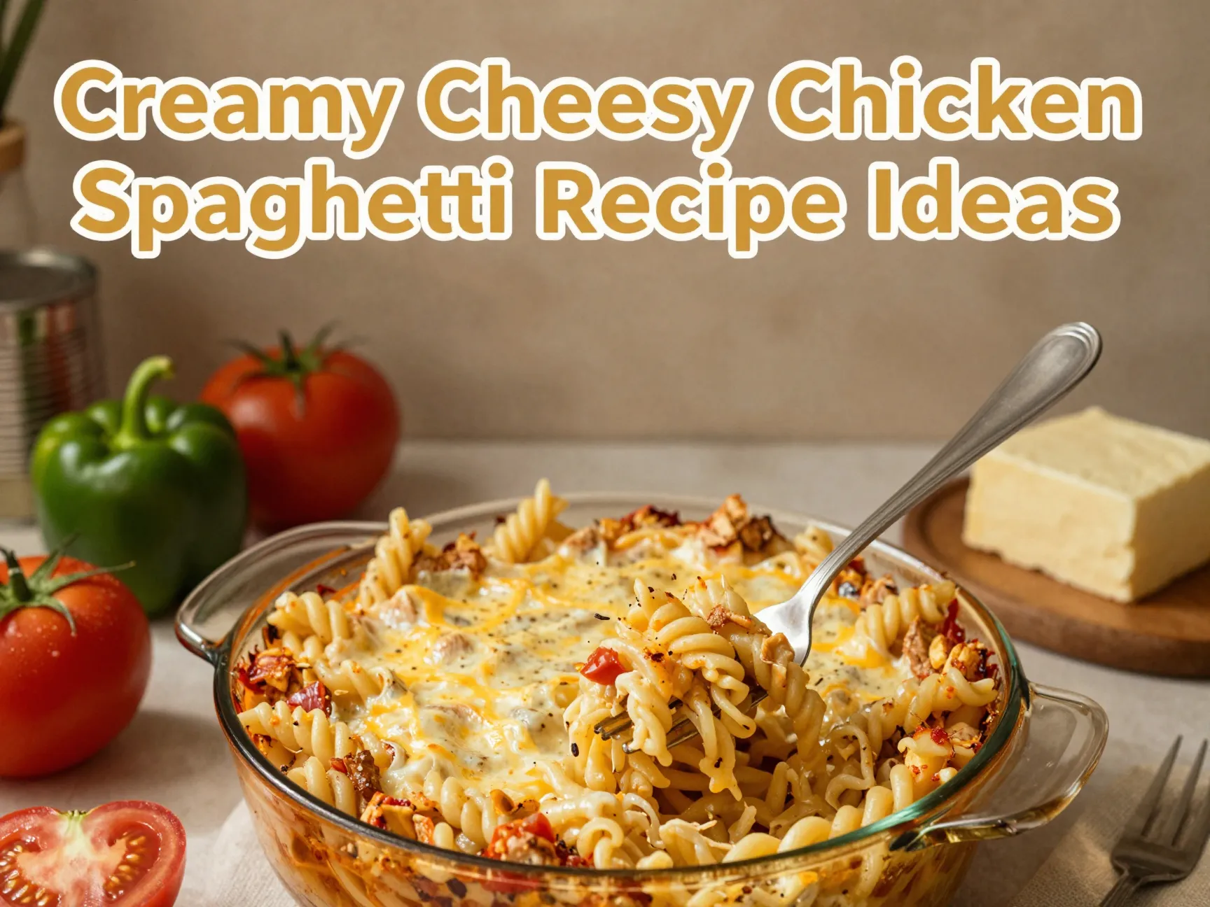 Creamy cheesy chicken spaghetti recipe ideas