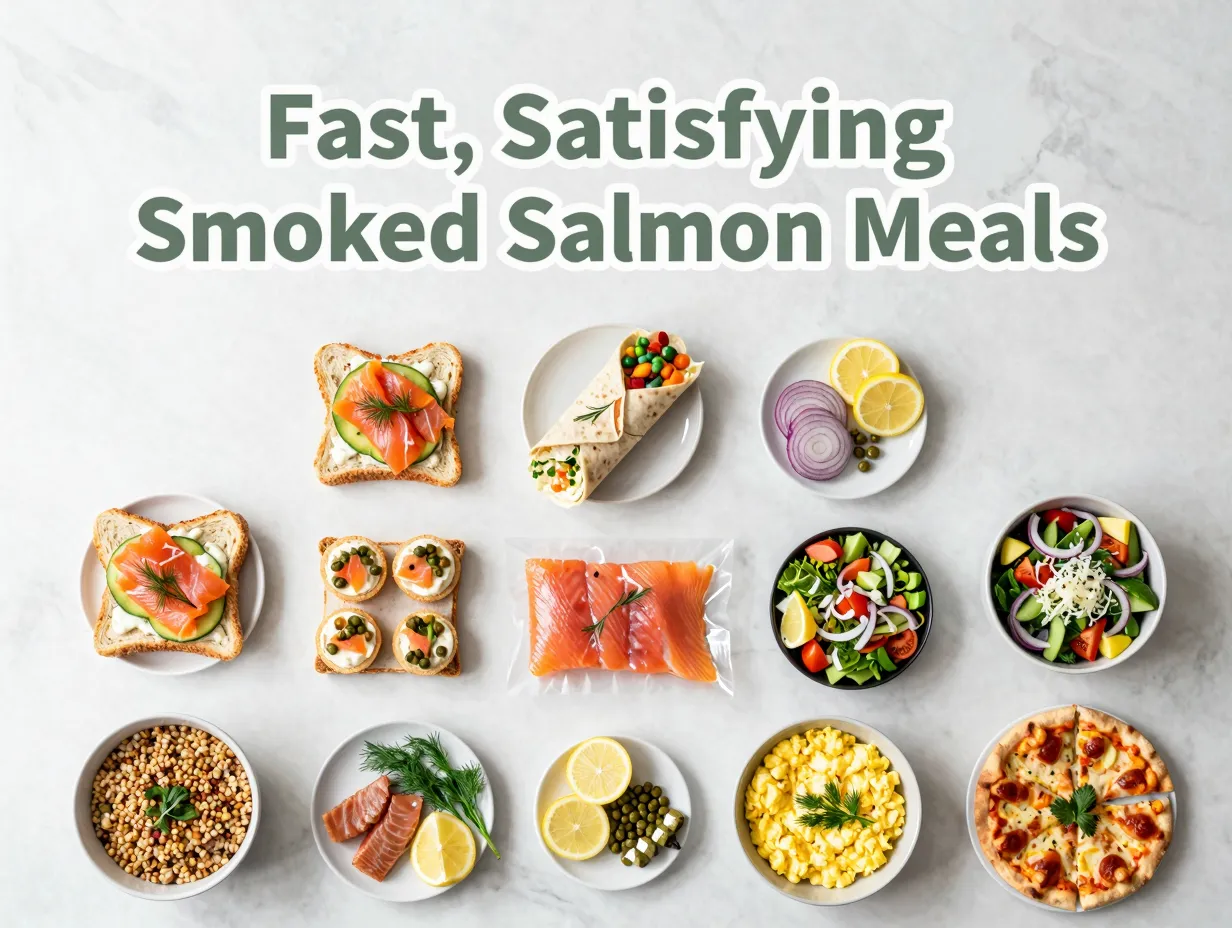 Fast satisfying smoked salmon meals