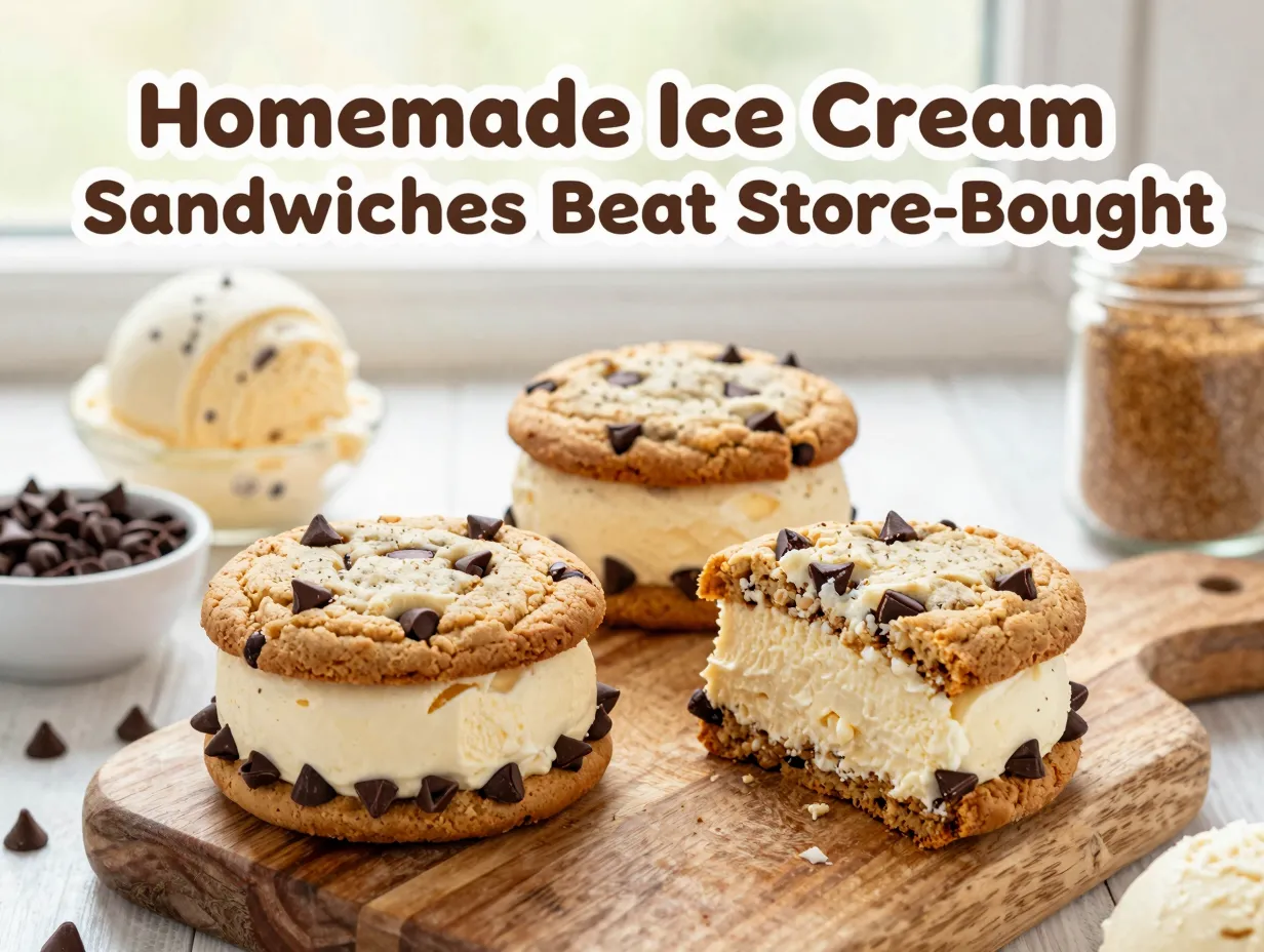 Homemade ice cream sandwiches beat store bought